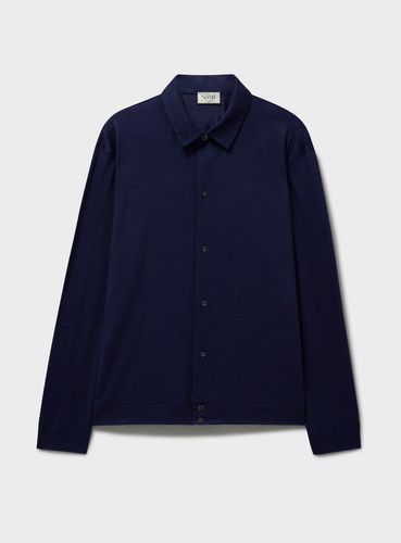 ZQ Merino Super 120s Jersey Steel Blue Overshirt - Neem London - Modalova