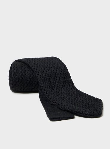 Wool Knit Anthracite Black Tie - Neem London - Modalova