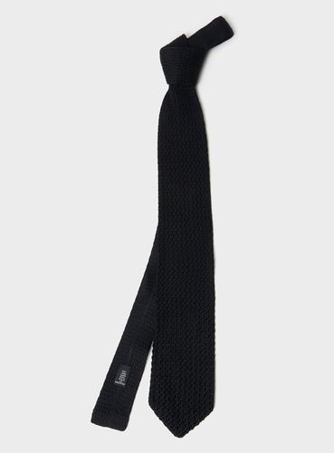 Wool Knit Anthracite Black Tie - Neem London - Modalova