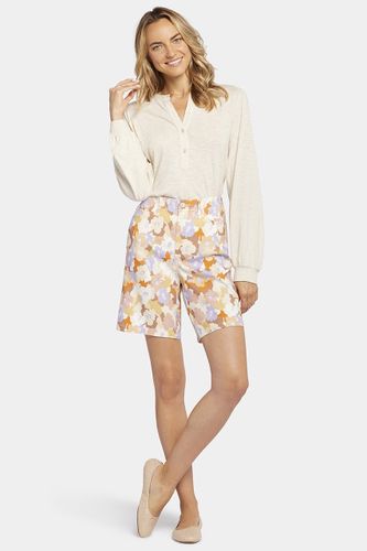 Pocket Bermuda Short Lin Extensible Imprimé Floral | - Nydj - Modalova