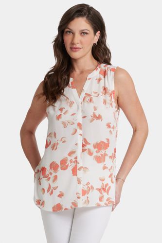 Sleeveless Pintuck Blouse Imprimé Floral Abstrait | - Nydj - Modalova