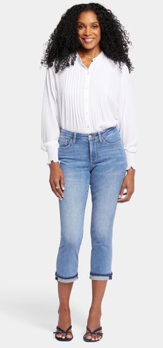 Chloe Capri Cuff Jeans Premium Denim Bleu Moyen | - Nydj - Modalova