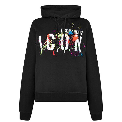 Mens Icon Splatter Hoodie S - Dsquared2 - Modalova