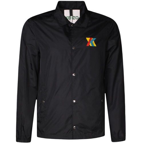Men's Multi-colour Logo Print Coach Jacket XL - Kenzo - Modalova