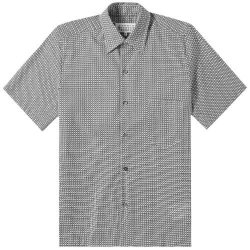 Men's Patterned Short Sleeve Shirt L - Maison Margiela - Modalova