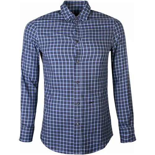 Men's Checked Cotton Flannel Shirt S - Dsquared2 - Modalova