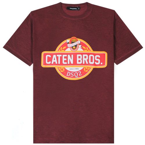 Men's Caten Bros Logo T-shirt XL - Dsquared2 - Modalova