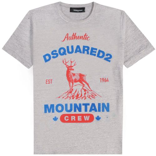 Men's Mountain Crew Print T-shirt S - Dsquared2 - Modalova