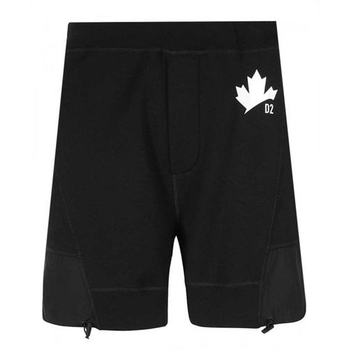 Men's Maple Leaf Print Jersey Sweat Shorts S - Dsquared2 - Modalova