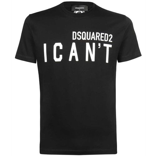 Men's "I Can't" Logo T-shirt S - Dsquared2 - Modalova