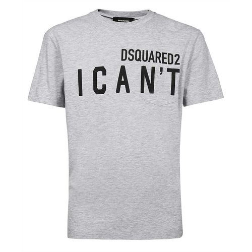 Men's "I Can't" Logo T-shirt M - Dsquared2 - Modalova