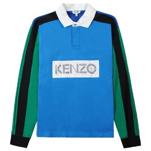 Kenzo Men's Colourblock Polo Blue M - Kenzo - Modalova