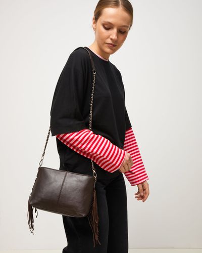 Anabela Petit sac à bandoulière avec franges - Misako - Modalova