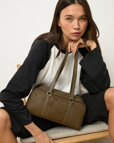Sac bowling Jerem effet daim - Misako - Modalova