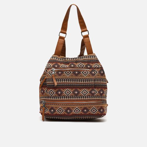 Misi Sac à dos antivol imprimé jacquard - Misako - Modalova