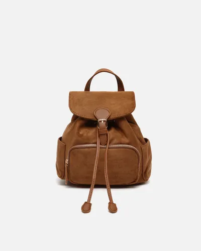 Eliza-1 petit sac à dos effet suède avec rabat - Misako - Modalova