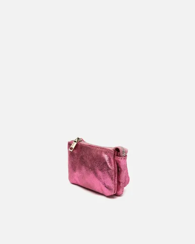 Verito porte-monnaie zippé à finition métallisée - Misako - Modalova