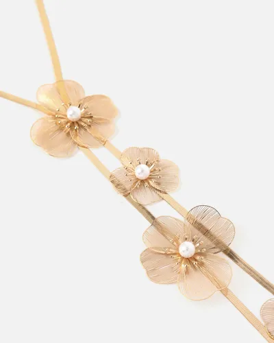 Collier long Amapoli à fleurs - Misako - Modalova