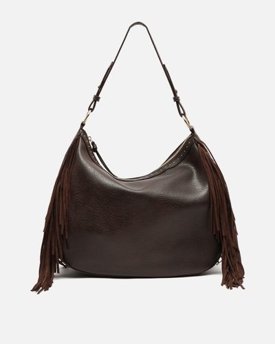 Chete sac hobo à franges et détails métalliques - Misako - Modalova