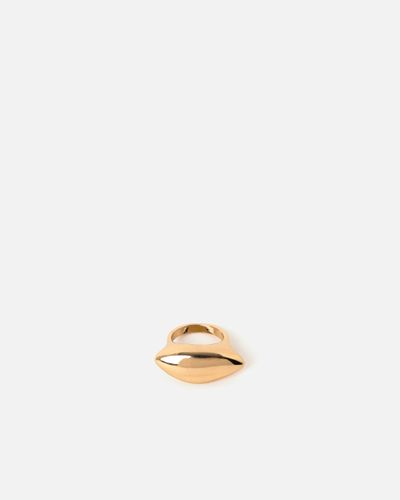 Misako Chalva bague allongée Doré - Misako - Modalova