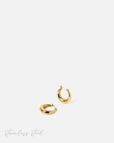 Boucles d’oreilles créoles Acepi en acier inoxydable - Misako - Modalova