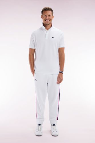 Pantalon Jogging En Coton À Détails Tricolores Coupe Décontractée - Eden Park - Modalova