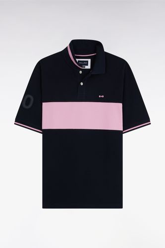 Polo À Manches Courtes En Piqué Coton Bande Contrastée Coupe Décontractée - Eden Park - Modalova