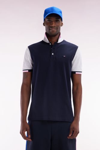 Polo À Manches Courtes Colorblock En Coton Coupe Droite - Eden Park - Modalova