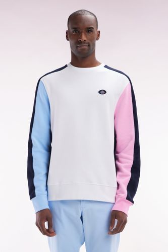 Sweatshirt Tricolore En Molleton Coton Coupe Droite - Eden Park - Modalova