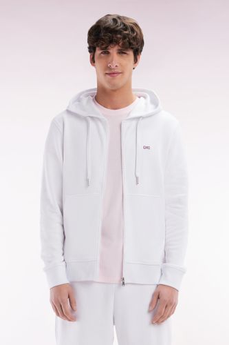 Sweatshirt Zippé En Molleton Coton Coupe Droite - Eden Park - Modalova