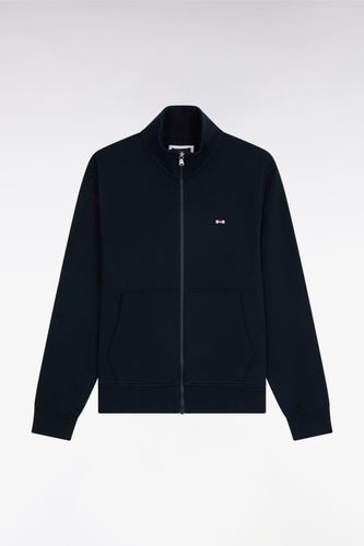 Sweatshirt Zippé En Coton Marine Coupe Droite - Eden Park - Modalova