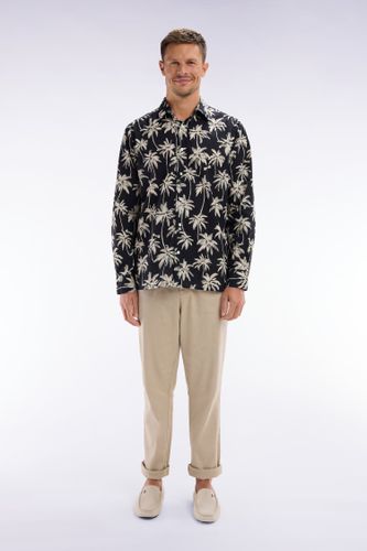 Pantalon Fluide À Taille Élastique En Lin Et Coton Stretch - Eden Park - Modalova