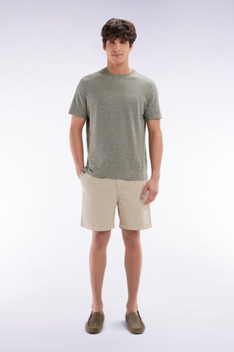 Short À Taille Élastique En Coton Stretch Uni - Eden Park - Modalova