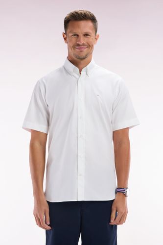 Chemise À Manches Courtes En Coton Broderie Coupe Droite - Eden Park - Modalova