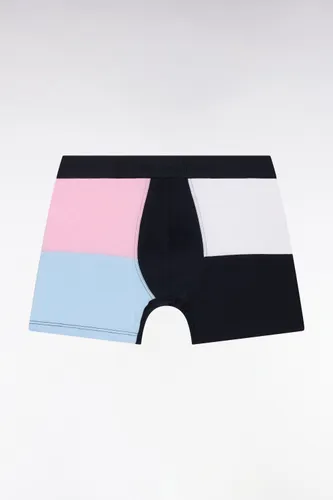 Boxer Coupé-cousu En Jersey De Coton Stretch Rose Et - Eden Park - Modalova