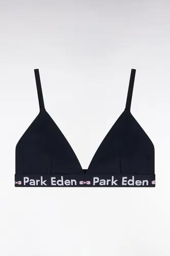 Soutien-gorge En Coton Stretch Marine Élastique Siglé - Eden Park - Modalova