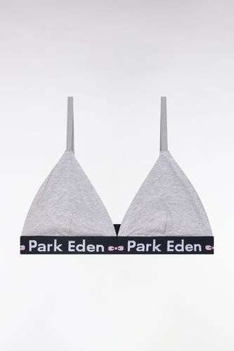 Soutien-gorge En Coton Stretch Élastique Siglé - Eden Park - Modalova