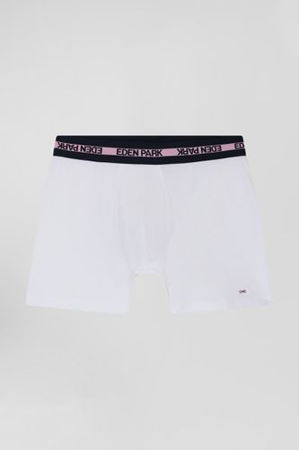 Boxer en coton stretch blanc - Eden Park - Modalova