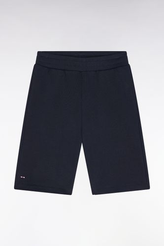 Short En Molleton Coton Marine Coupe Droite - Eden Park - Modalova