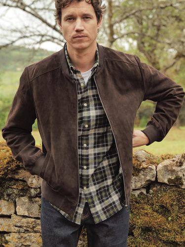 Blouson zippé cuir velours homme - Cyrillus - Modalova