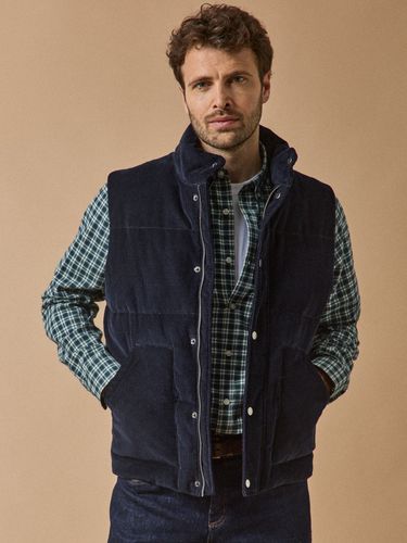 Veste matelassée sans manches velours - Cyrillus - Modalova