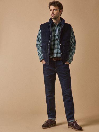 Veste matelassée sans manches velours - Cyrillus - Modalova
