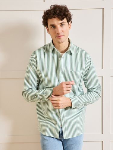 Chemise popeline rayée Regular Fit - Cyrillus - Modalova