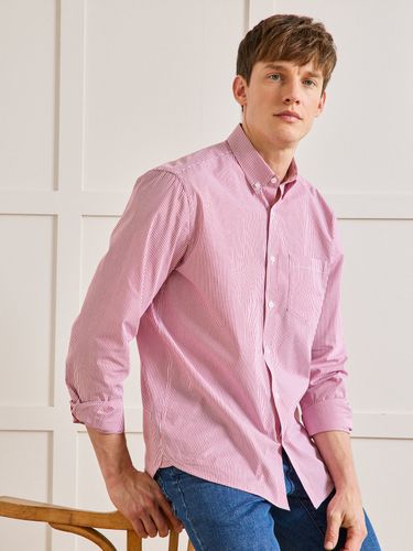 Chemise popeline rayée Regular Fit - Cyrillus - Modalova