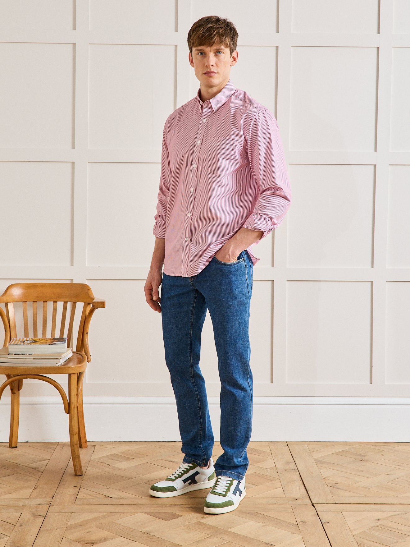 Chemise popeline rayée Regular Fit - Cyrillus - Modalova