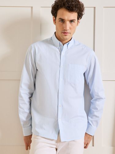 Chemise popeline rayée Regular Fit - Cyrillus - Modalova