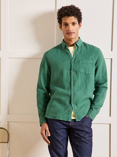 Chemise lin uni Regular Fit homme - Cyrillus - Modalova