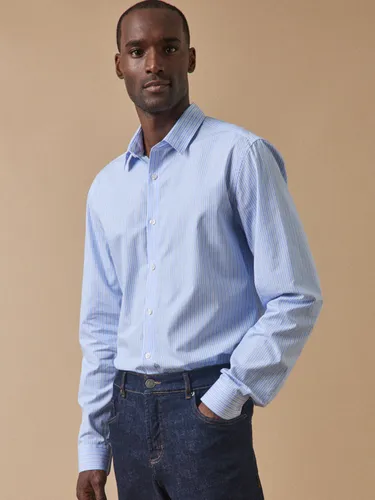 Chemise popeline rayée coupe ajustée - Cyrillus - Modalova