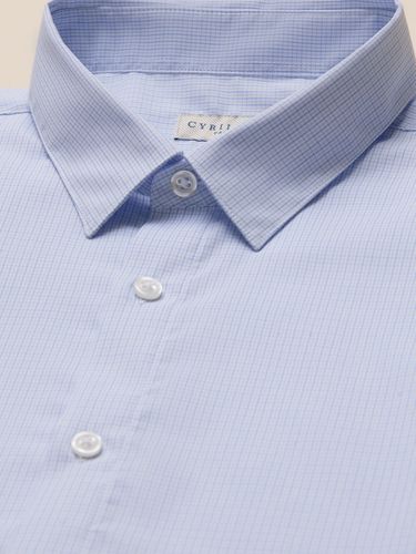 Chemise popeline carreaux coupe ajustée - Cyrillus - Modalova