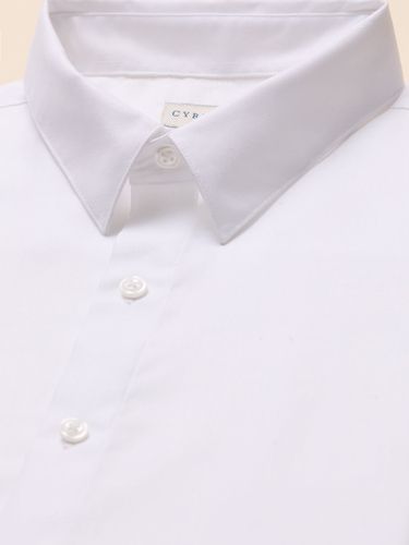 Chemise twill uni coupe ajustée - Cyrillus - Modalova